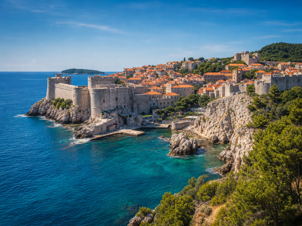 Dubrovnik and the Adriatic coast in Croatia