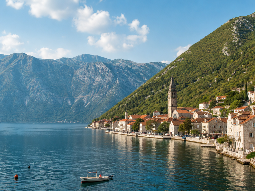 The Bay of Kotor in Montenegro